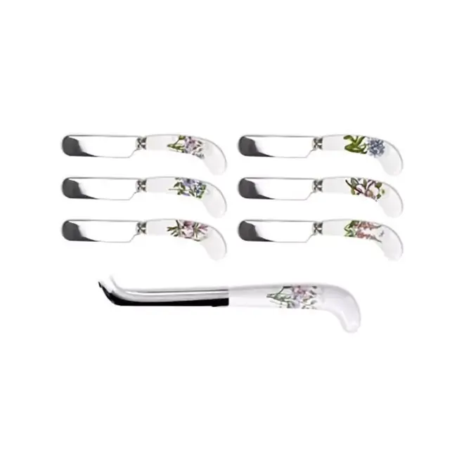 Botanic Garden Cheese Knife & 6 Spreaders Set
