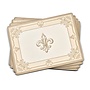 Fleur De Lys Taupe & Gold Placemats