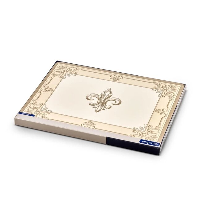 Fleur De Lys Taupe & Gold Placemats