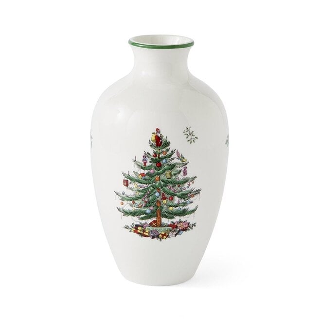 Christmas Tree Posy 10" Vase