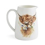 'Daisy Coo' Highland Cow Posy Jug