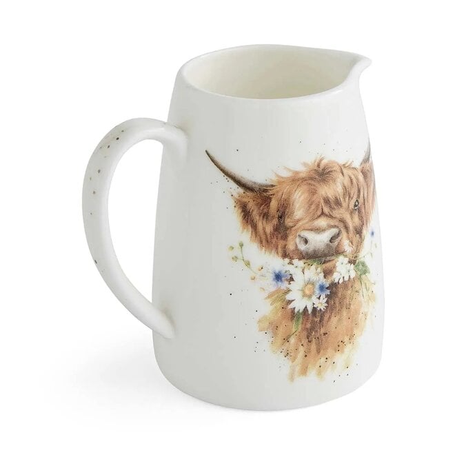 'Daisy Coo' Highland Cow Posy Jug