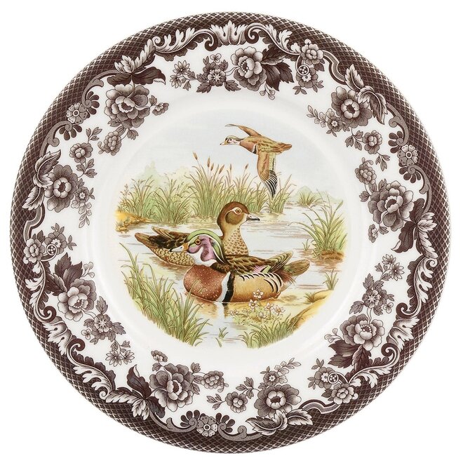 Woodland Dinner Plate (Wood Duck)