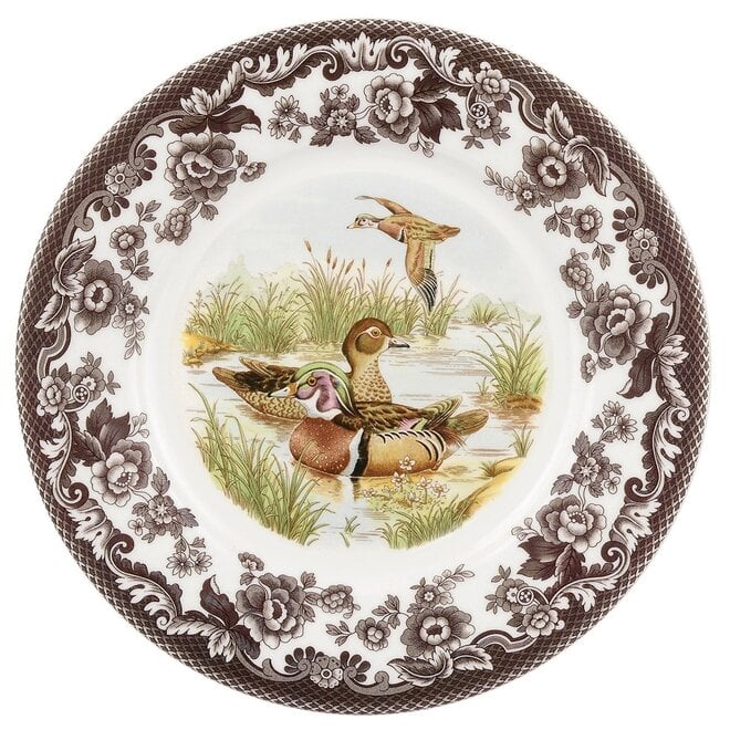 Woodland Dinner Plate (Wood Duck)