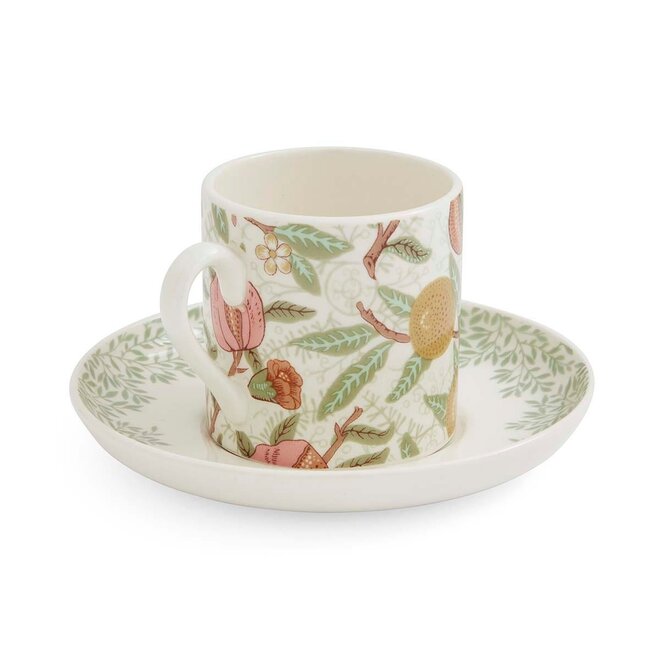 Morris & Co. Espresso Cups & Saucers Set