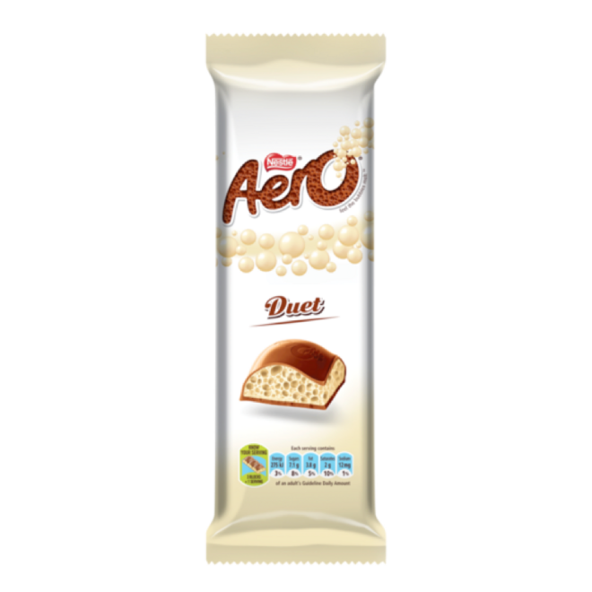 Aero Duet Milk Chocolate 85g