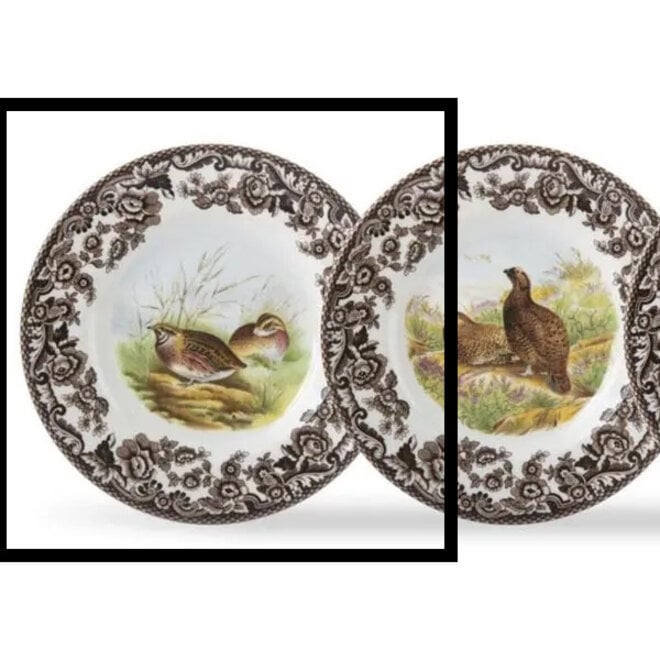 Woodland Canapé Plate (Quail)