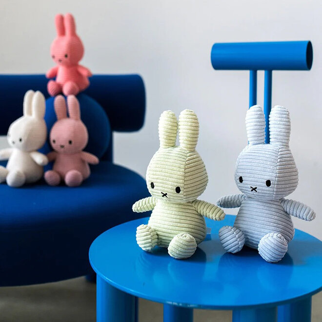 Miffy Eco Corduroy Ice Blue 9" Plush