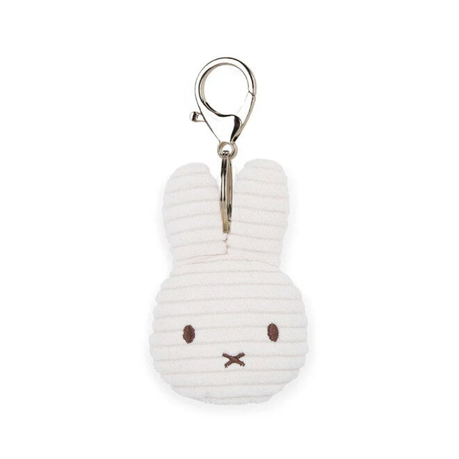 Miffy Flat Eco Corduroy Off White 4" Keychain