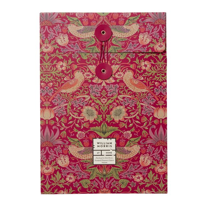 William Morris at Home Strawberry Thief Patchouli & Red Berry Scented Drawer Liners