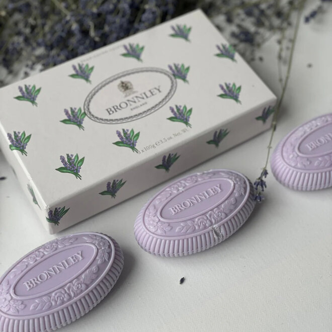 Bronnley English Lavender Bar Soap Gift Set