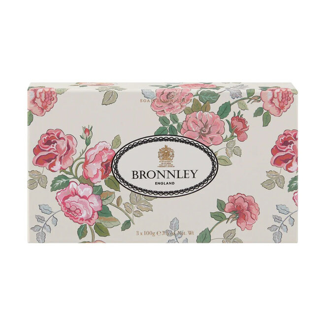 Bronnley Rose Bar Soap Gift Set