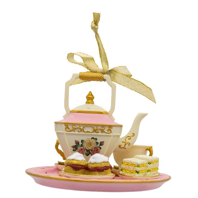 Rose Pink Afternoon Tea Set Ornament