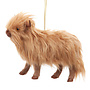 Furry Highland Cow Ornament