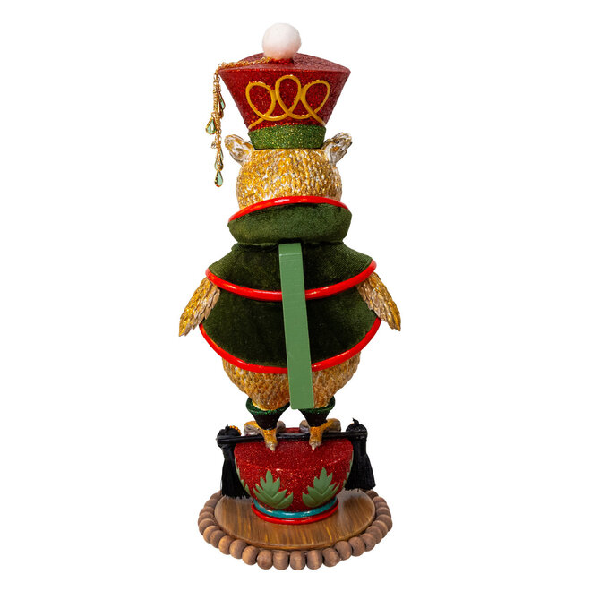 Owl Soldier Nutcracker 12"