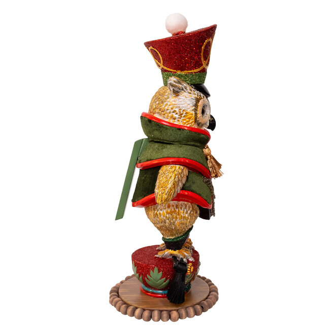 Owl Soldier Nutcracker 12"
