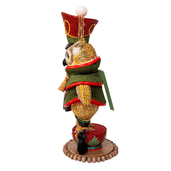 Owl Soldier Nutcracker 12"