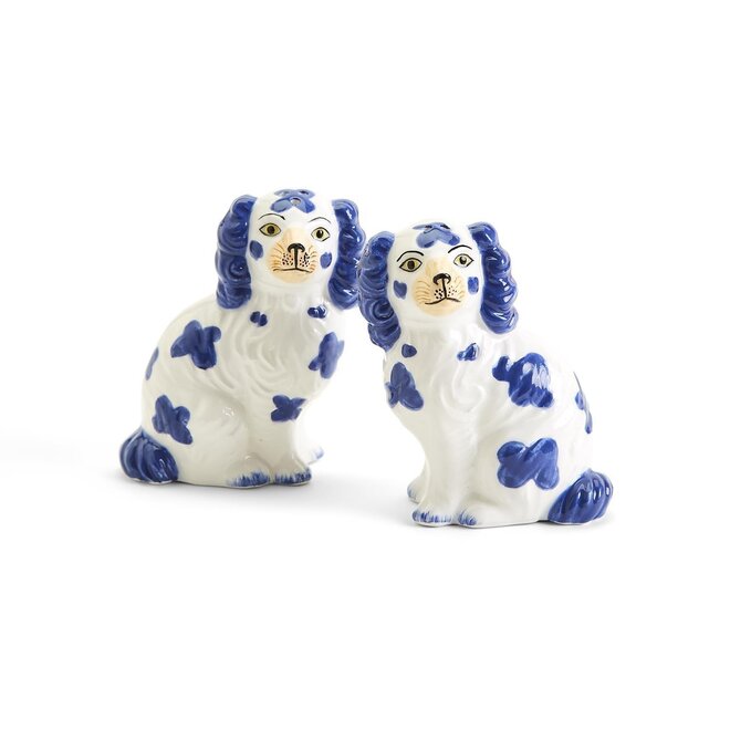 Chinoiserie Staffordshire Dog Salt & Pepper Shakers