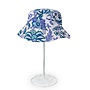 Cool Blues Block Printed Reversible Cotton Sun Hat