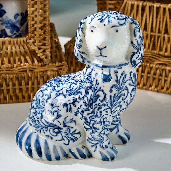 Chinoiserie Staffordshire Dog Statue