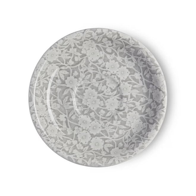 Dove Grey Calico Teacup & Saucer
