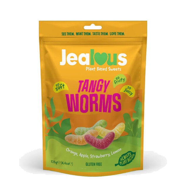 Jealous Sweets Tangy Worms Gummies 125g