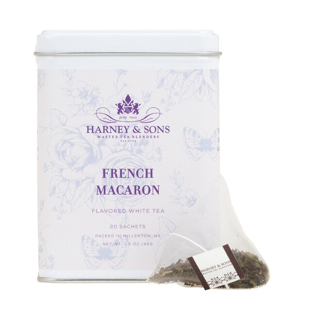 Harney & Sons French Macaron White Tin 20s