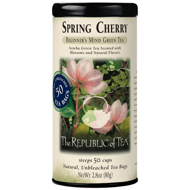 Republic of Tea Spring Cherry Green 50s