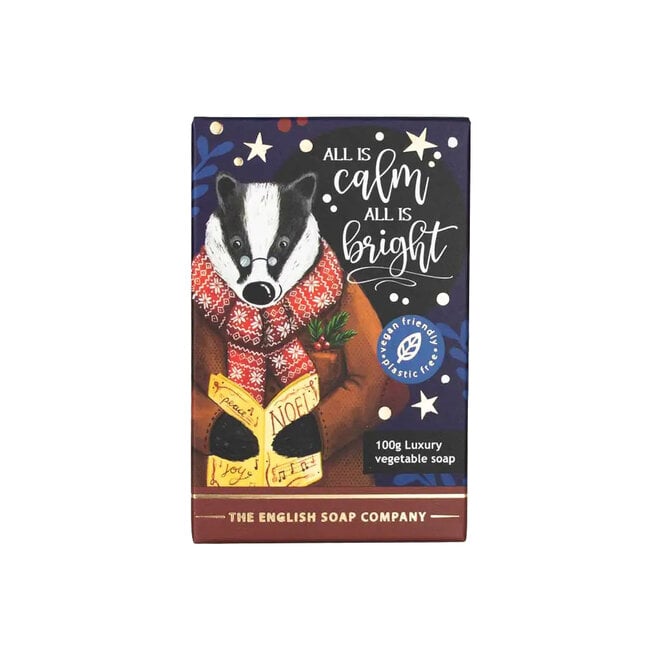 English Soap Co. Christmas Badger Mini Bar Soap