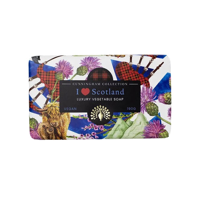 English Soap Co. Cunningham Collection 'I Love Scotland' Fig & Grape Bar Soap