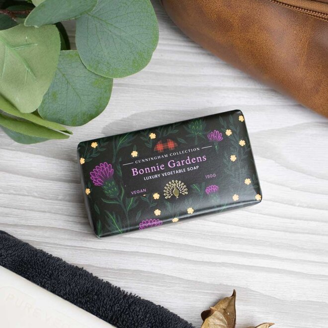 English Soap Co. Cunningham Collection 'Bonnie Gardens' Lavender Bar Soap