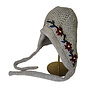 Corn Stitched Grey Hood With Flowers