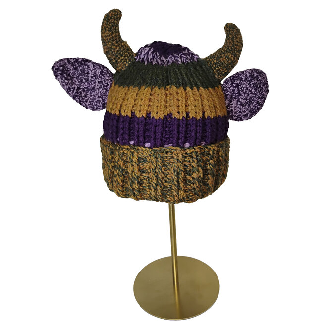 Striped Cow Beanie