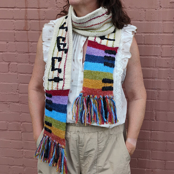 Musical Scarf With Fringe