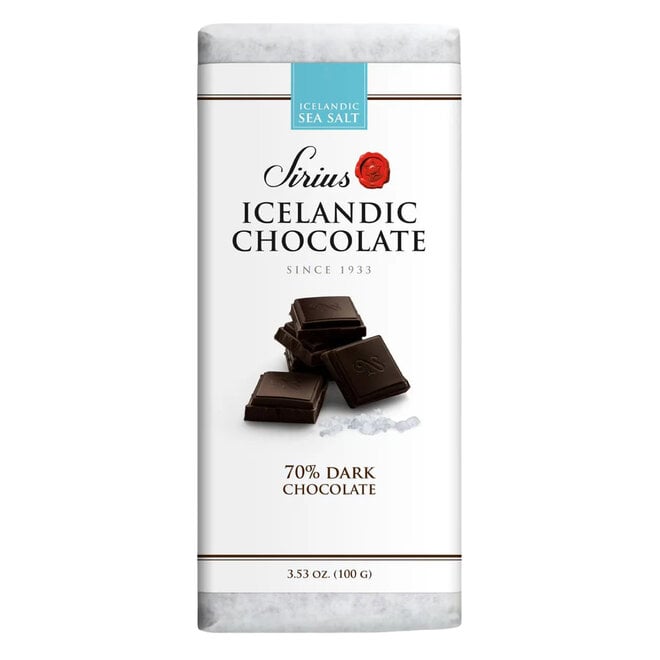 Sirius 70% Icelandic Dark Chocolate Bar