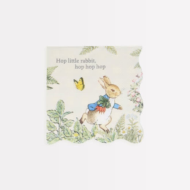 Peter Rabbit in the Garden Paper Cocktail Napkins