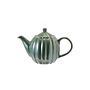 Green Stoneware Ribbed 4 Cup Teapot