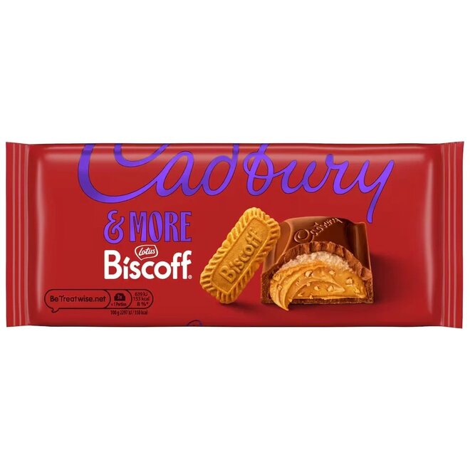 Cadbury & More Dairy Milk Biscoff 195g
