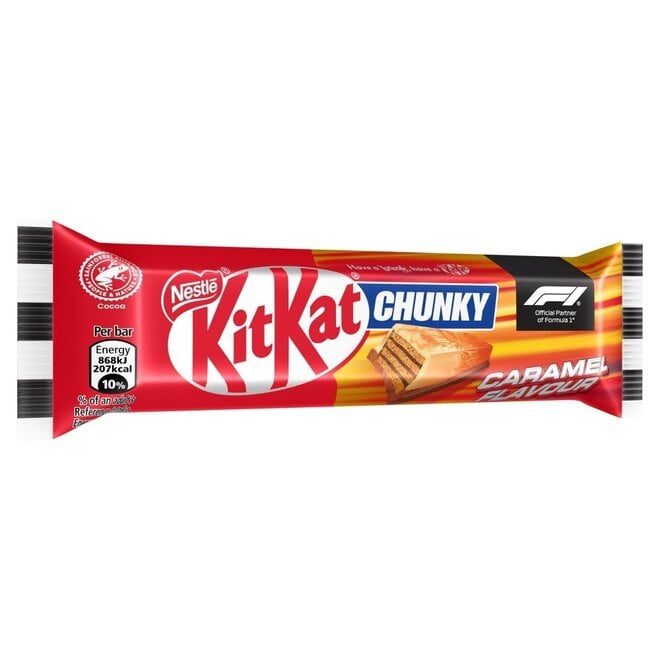 KitKat F1 Chunky Caramel Milk Chocolate Bar 40g