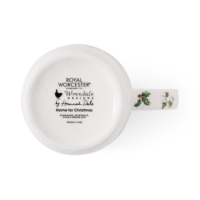 'Home for Christmas' Hedgehog Small Mug