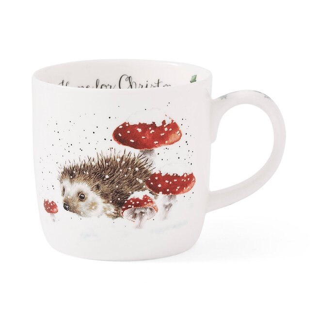 'Home for Christmas' Hedgehog Small Mug