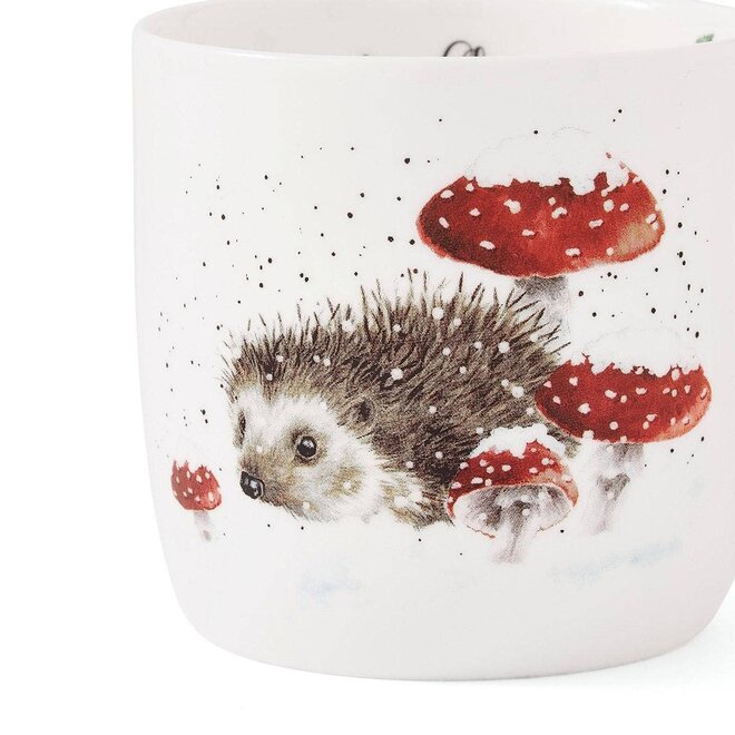 'Home for Christmas' Hedgehog Small Mug
