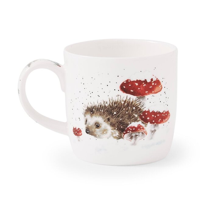 'Home for Christmas' Hedgehog Small Mug