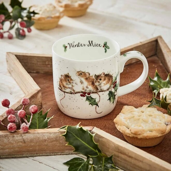 Winter Mice Small Mug