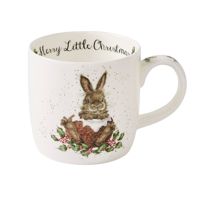 'Merry Little Christmas' Bunny Small Mug