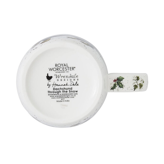 'Dachsund Through the Snow' Small Mug