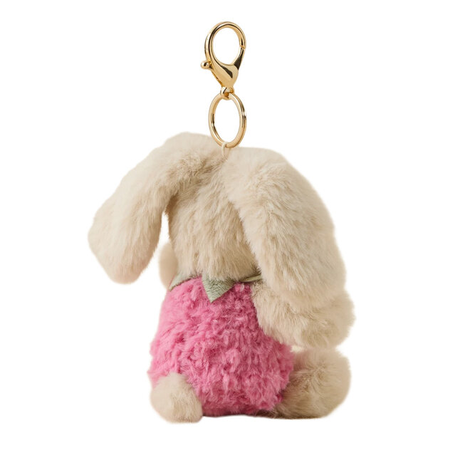 Strawberry Bunny Bag Charm