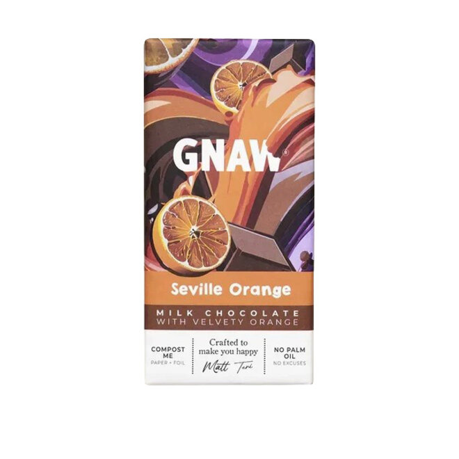 Gnaw Seville Orange Milk Chocolate Bar