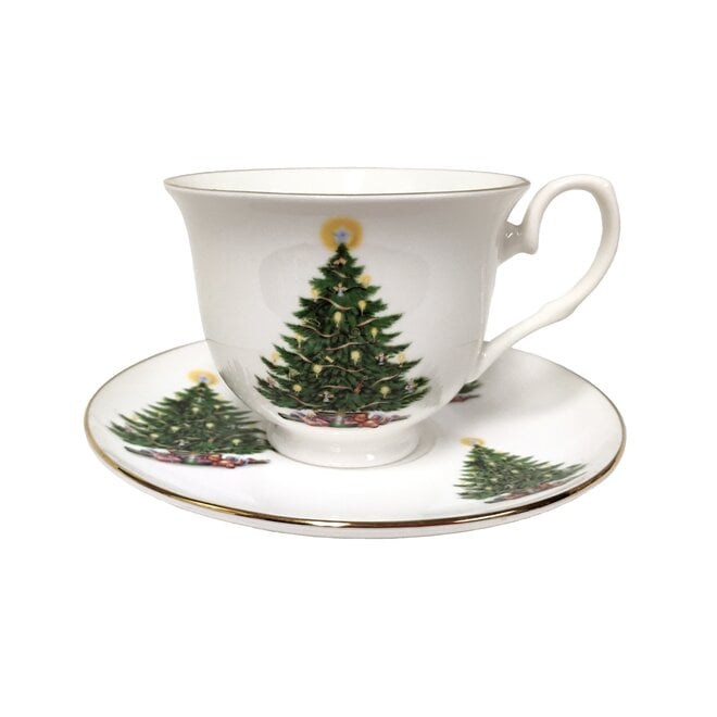 Adderley Ceramics Christmas Cup & Saucer