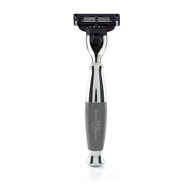 Edwin Jagger Grey & Chrome Gillette Mach3 Razor